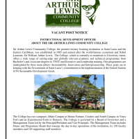 Sir Arthur Lewis Community College (SALCC) - Instructional Development Officer